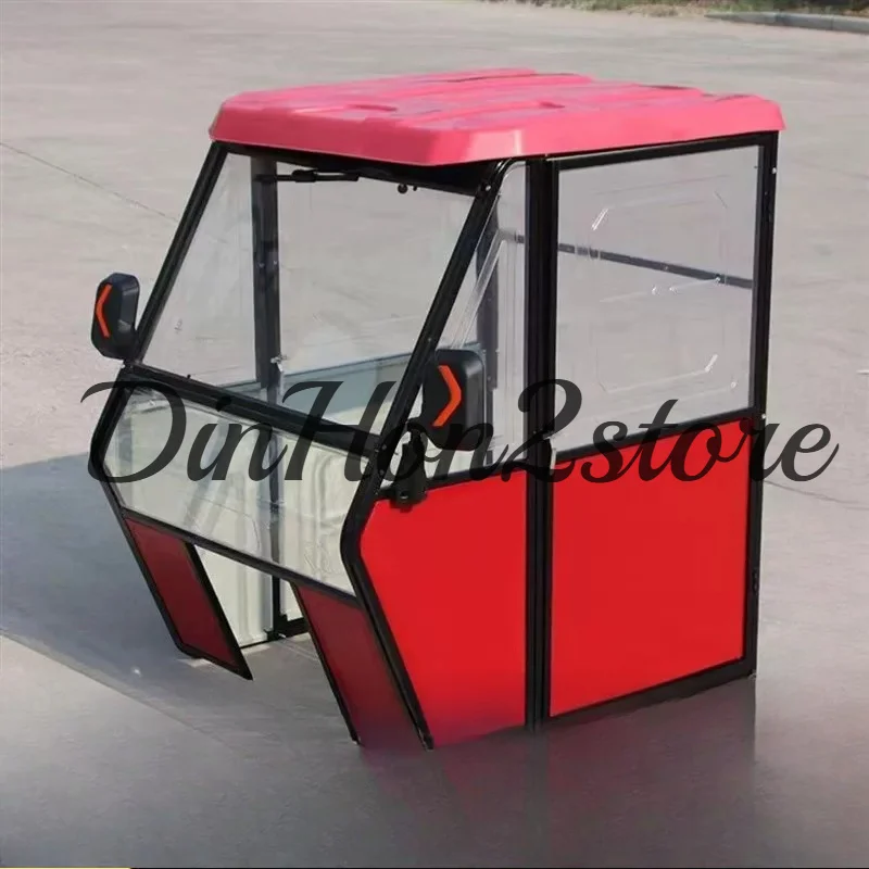 Electric tricycle carport plus closed iron sheet plastic window