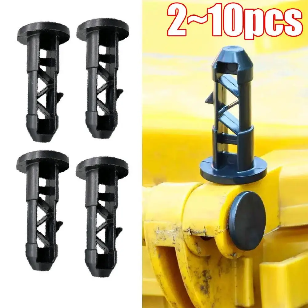 2/4/6/10pcs Trash Can Lid Latch Dustbin Cover Latches Plastic Plugs Trashcan Link Buckles Outdoor Bins For 240 Liter Househ U1D8