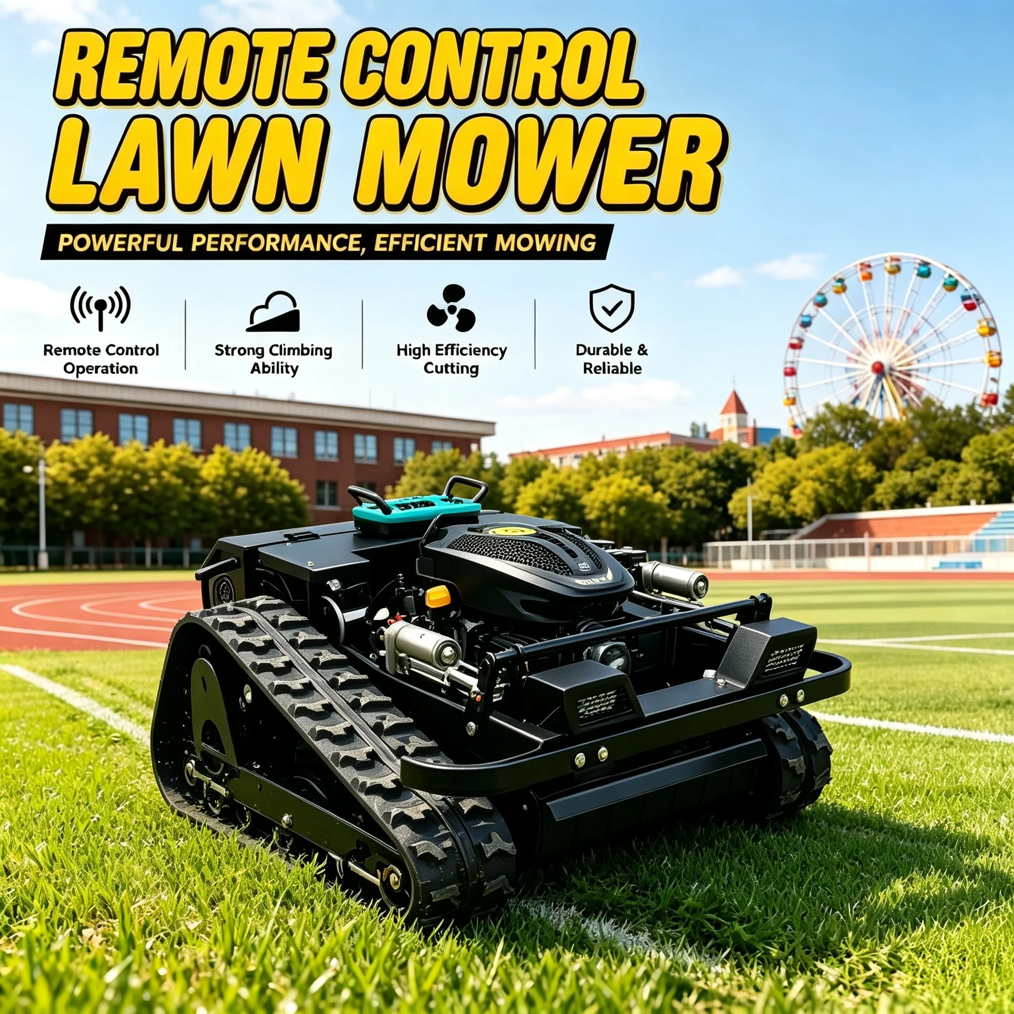 Customizable Remote Control Multi-Functional Self-Propelled Lawn Mower Construction GPS Orchard CE Certified Direct
