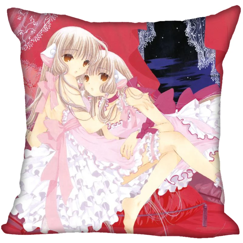 New Chobits Anime Girl Pillow Cover Bedroom Home Office Decorative Pillowcase Square Zipper Pillow Cases Satin Soft No Fade