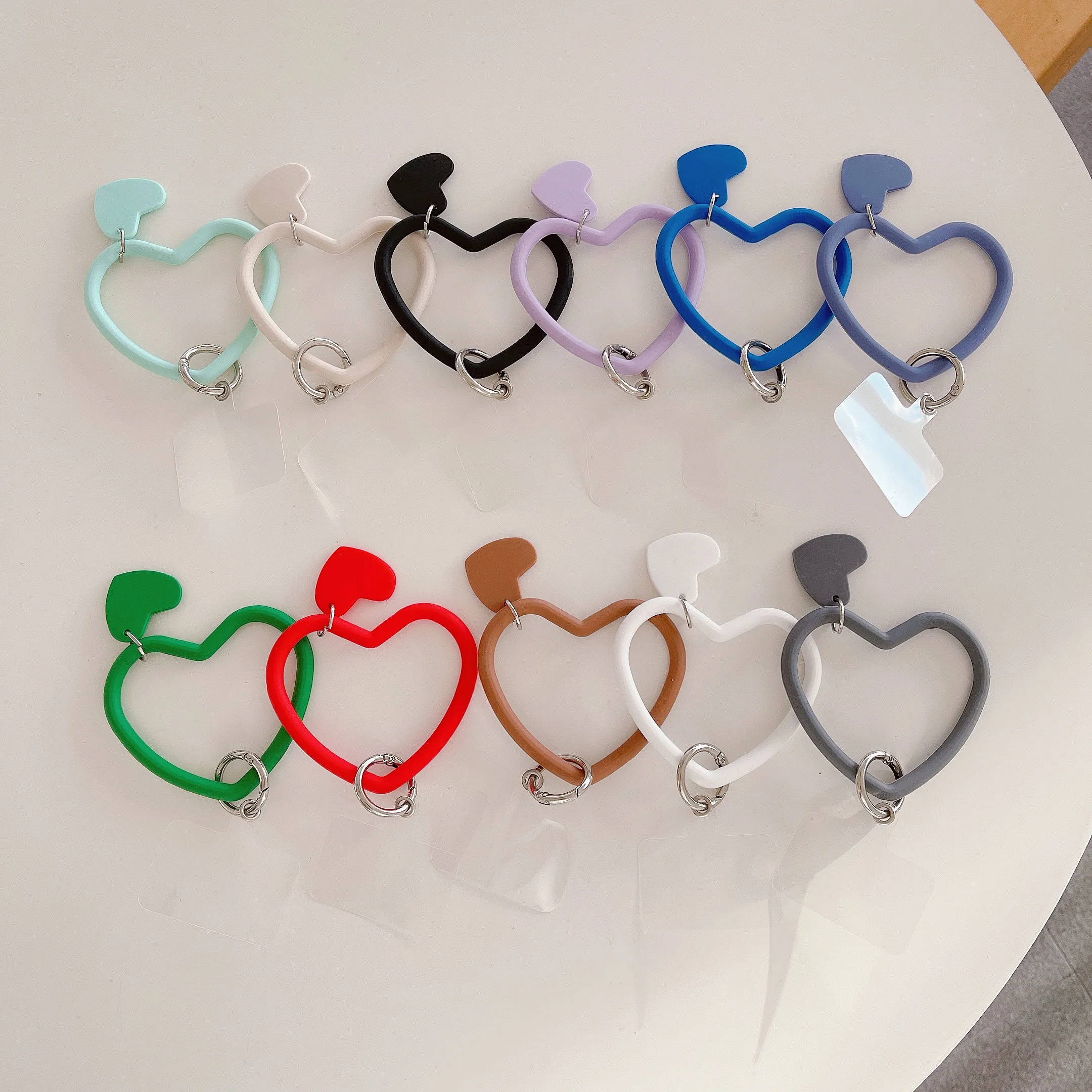 Fashion Mobile Phone Lanyard Cartoon Silicone Wristband Mobile Phone Pendant Decoration Love Silicone Bracelet Silicone Bracelet image 6