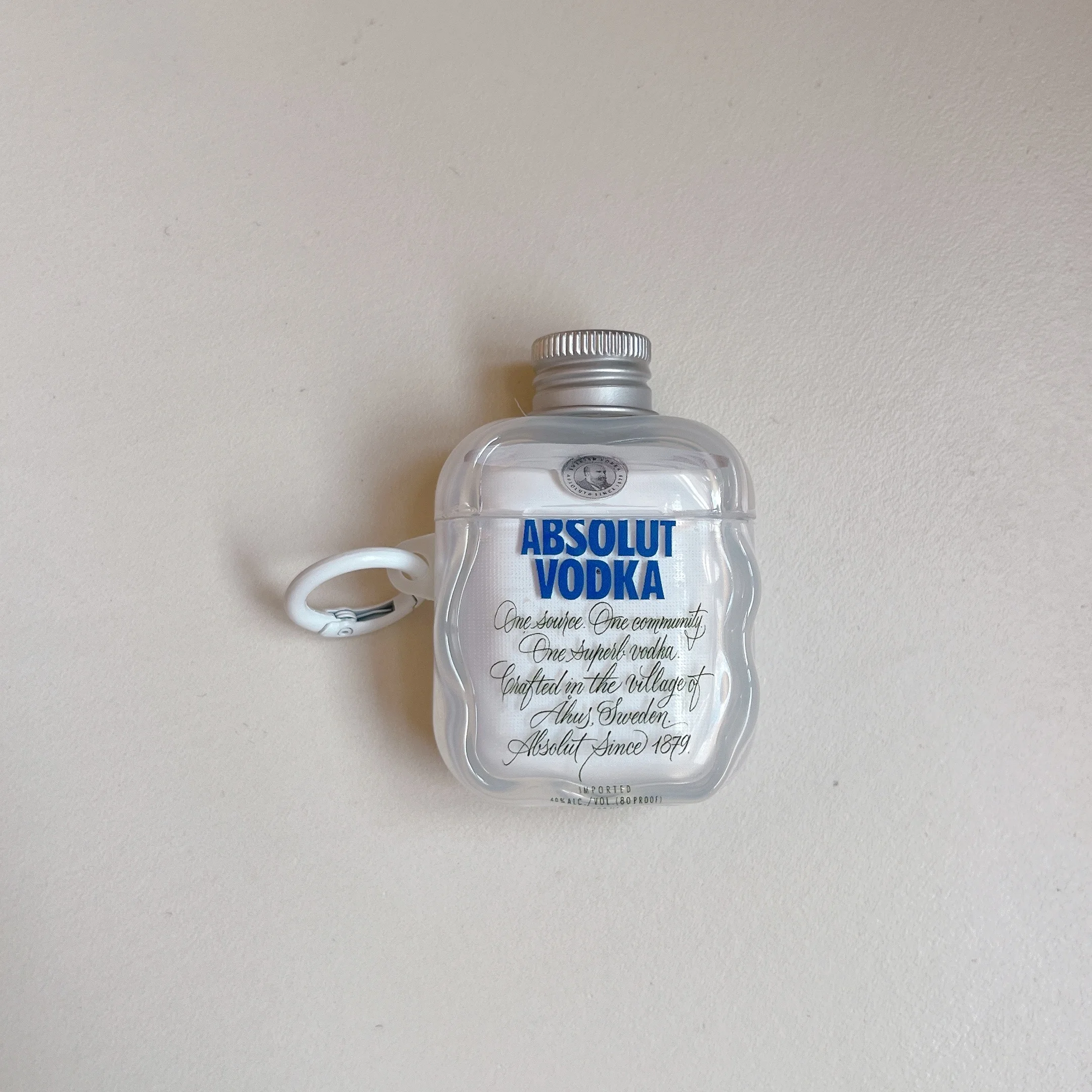 The New 3D Silicone Wine Bottle Design Headphone Box Is Suitable for AirPods 1/2/Pro/3, Durable Protective Case with Buckle, Cute AirPod Protective Case