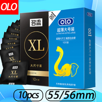 55/56mm Condoms Extra Large More Lubricant Thin Fitter Sex Toys Penis Sleeve for Penis Cock Goods for Adults Intimate Goods