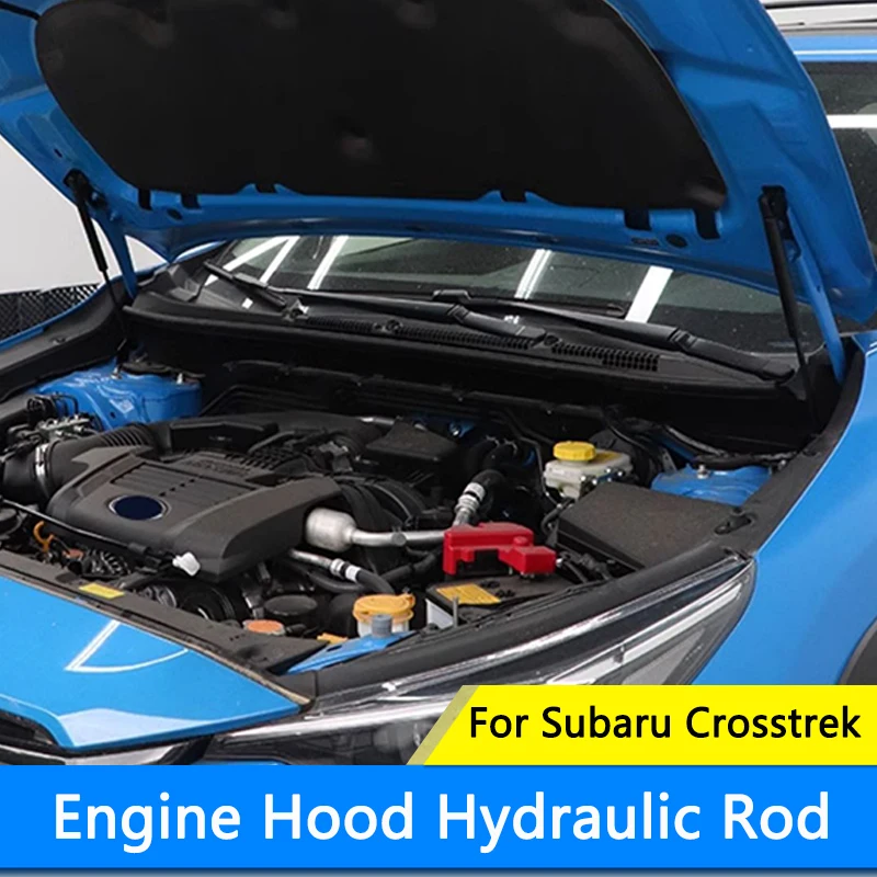 

QHCP Автомобильный капот двигателя, гидравлический стержень, отсек двигателя, гидравлический опорный стержень, аксессуары для интерьера, сталь для Subaru Crosstrek