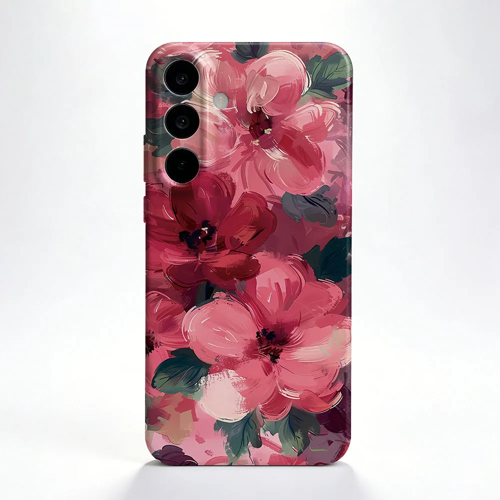 Phone Case For Samsung S26 S25 S24 S23 S22 Plus S21 Ultra Edge S23 S24 S25 FE Watercolor Flower Hard PC Bumper Phone Cover view 2