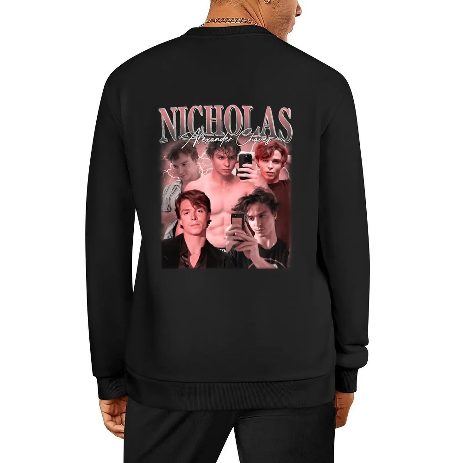 Retro Sweet Nicholas Chavez Pullover anime clothes korean autumn clothes tracksuit men autumn graphic sweatshirts