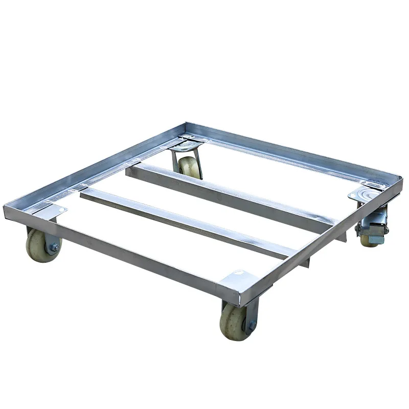 

Customized outdoor mobile freezer bottom tray universal wheel base with wheels rectangular universal washing machine iron