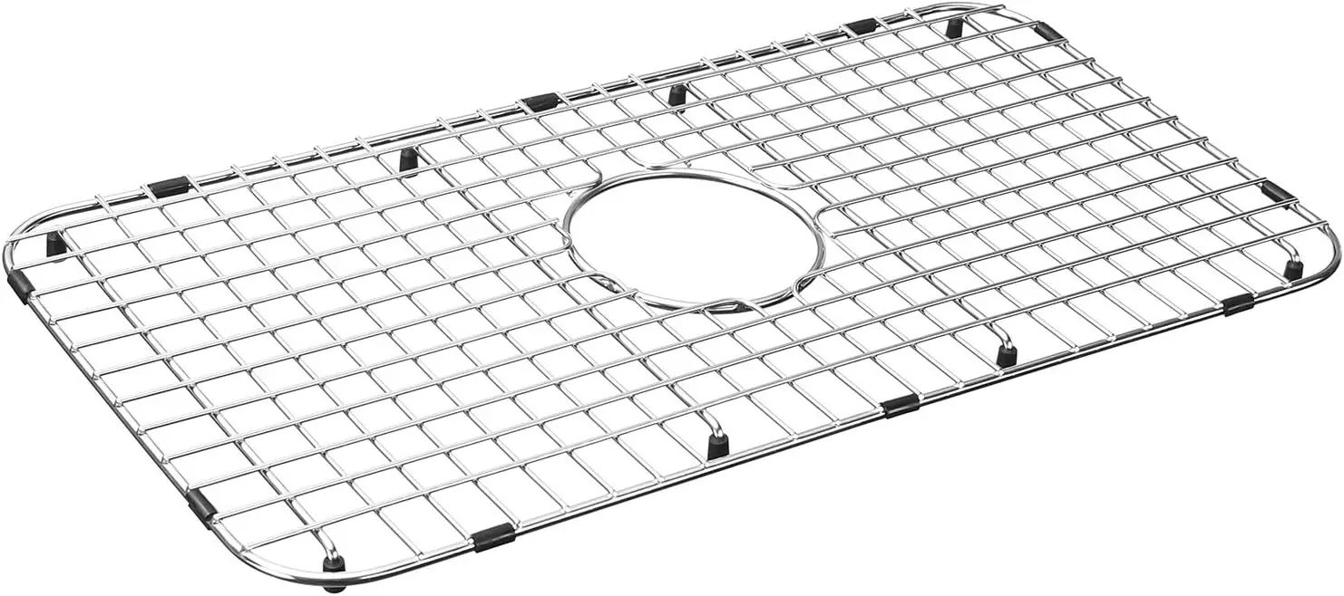 

Sink Bottom Grid 25-1/8" x 12-7/8", Centered Drain with Corner Radius 1-1/2", Sink Grid Stainless Steel NDG2513C