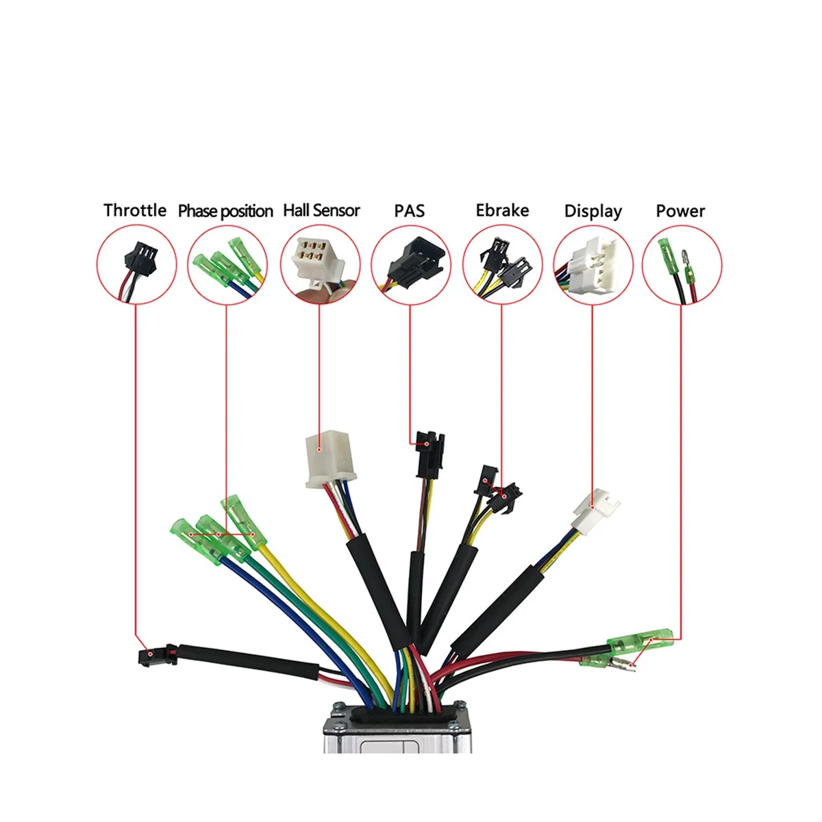 36V/48V 250W Controller LCD4 Display Meter PAS Set E-Bike Conversion Kit Bicycle Parts