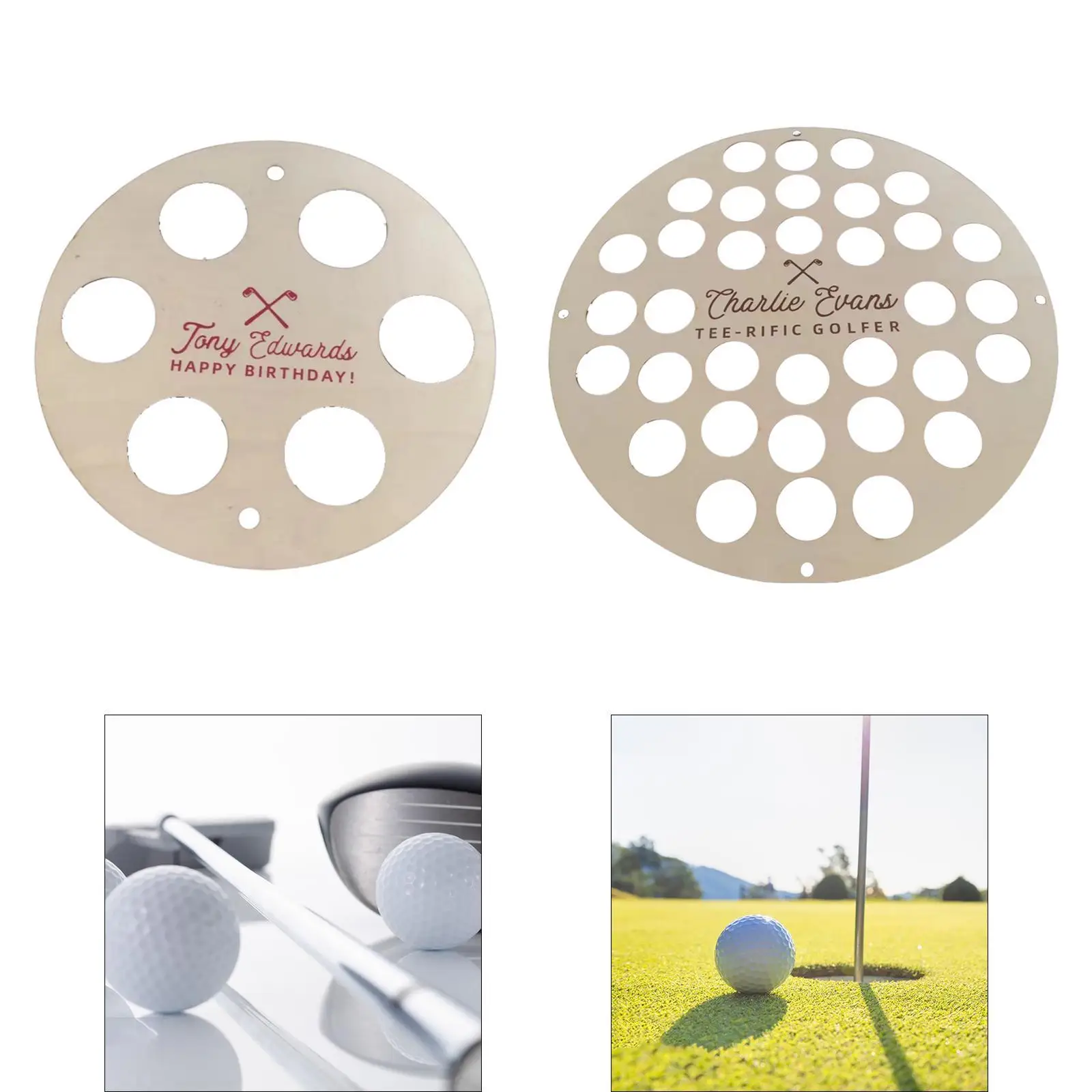 Golf Ball Holder Decoration Wall Mounted Men Unique Wall Rack Golfer Gift Golf