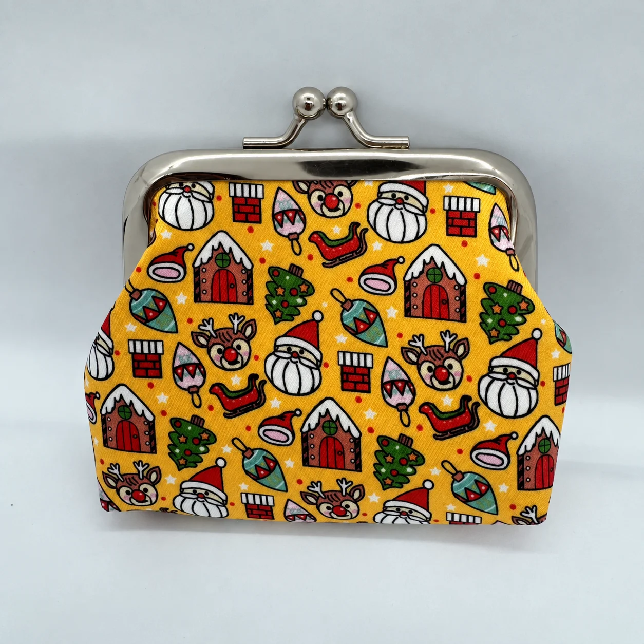 Small Change Pouch Lightweight Printed Coin Purse Kiss Lock Coin Purse Sweet 3 Inch Coin Purse For Bank Cards Lipsticks Handbag