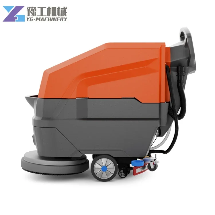 

YG F530 Tiles Walk Behind Super Clean Floor Washing Machine 21inch 55L/60L Floor Cleaning Brush Scrubber with CE on Battery