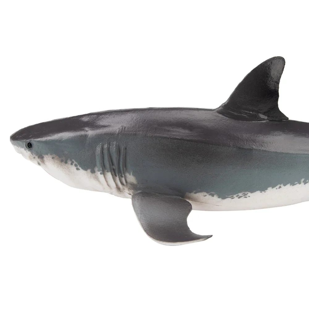 Toymany Simulation Great White Shark Ocean Animal Model Toy Mini Figures Dolls Action Figurines Toys Children Gift  Cake Decora