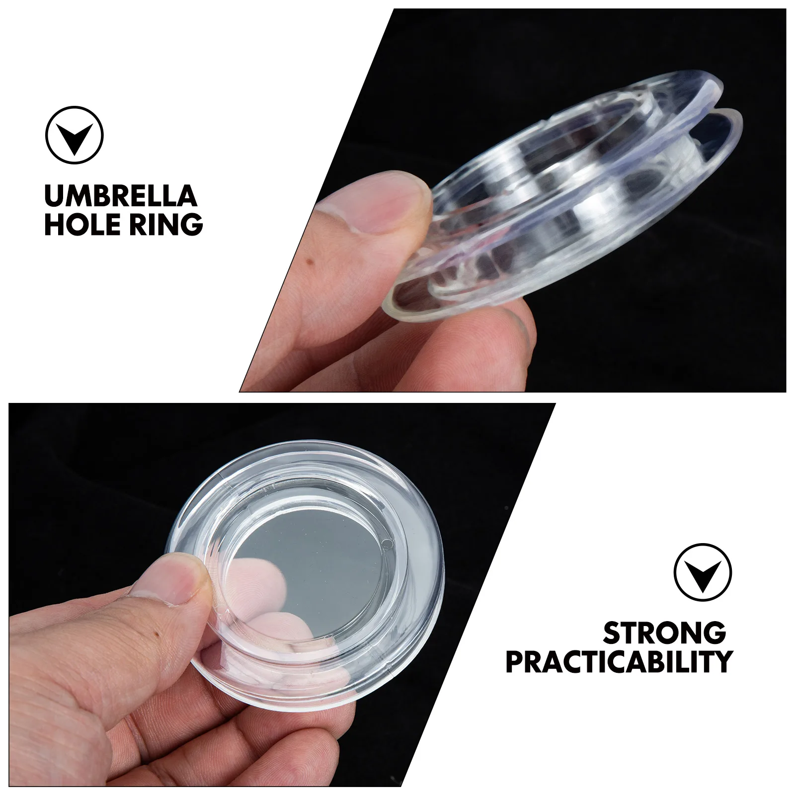 

4Sets Umbrella Hole Rings Silicone Patio Outdoor Sunshade Hole Rings Caps Replacement Fixing Tool Stop Wind Movement