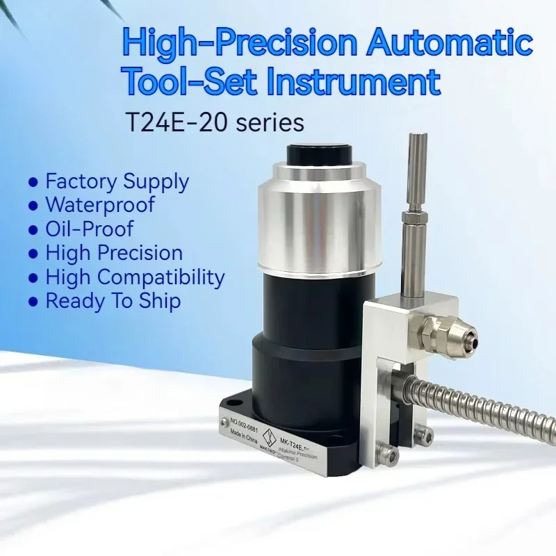 T24E-20 Square Base 20mm CNC Engraving Milling Tool Setter Measurement Detection Z Axis Pre-setter for CNC Control Machine