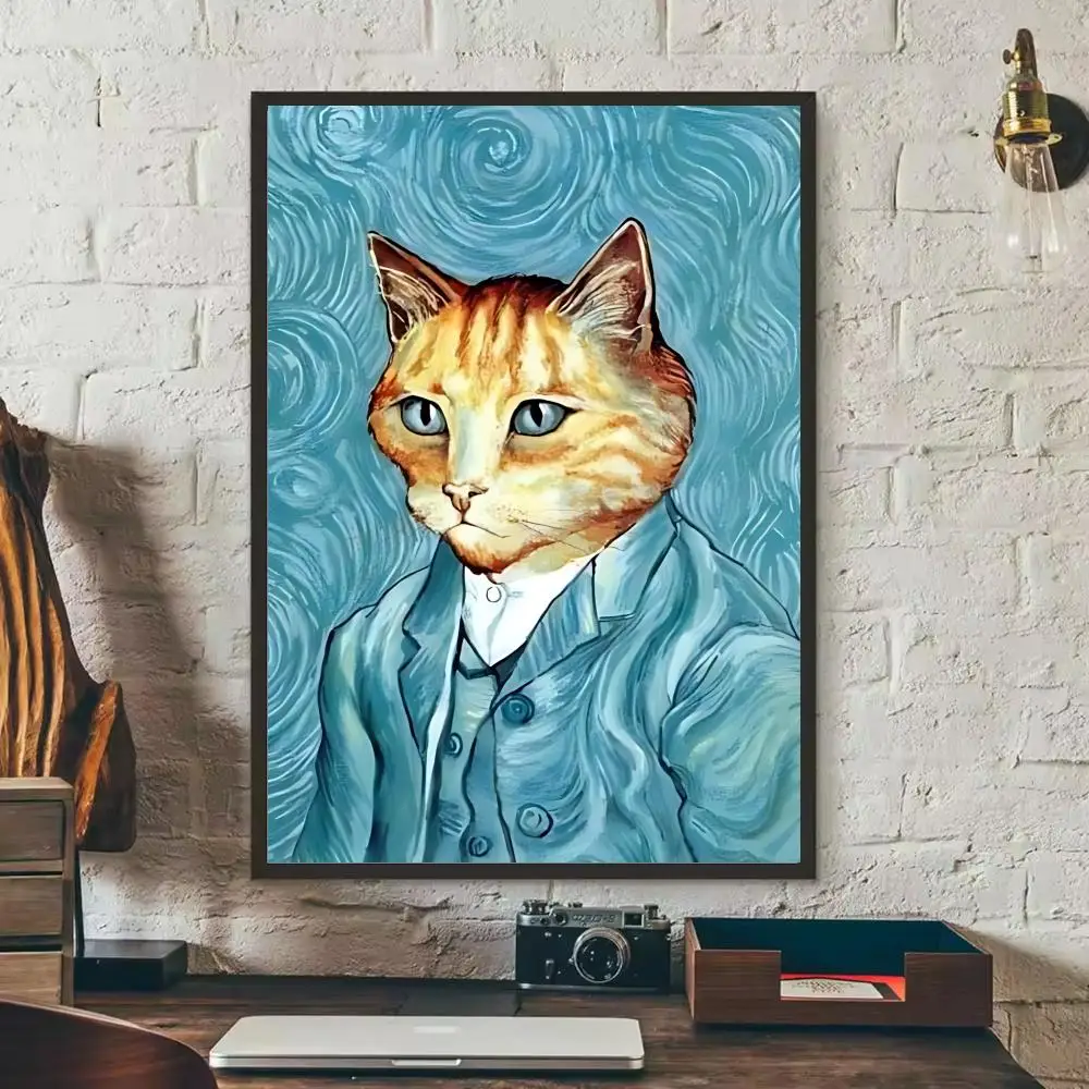 Van Gogh Second Creation Lustiges Poster für Zuhause, Wohnzimmer, Schlafzimmer, Bar, Flur, klebrige Wandkunst, Druck, ästhetische Dekoration – Detail 13