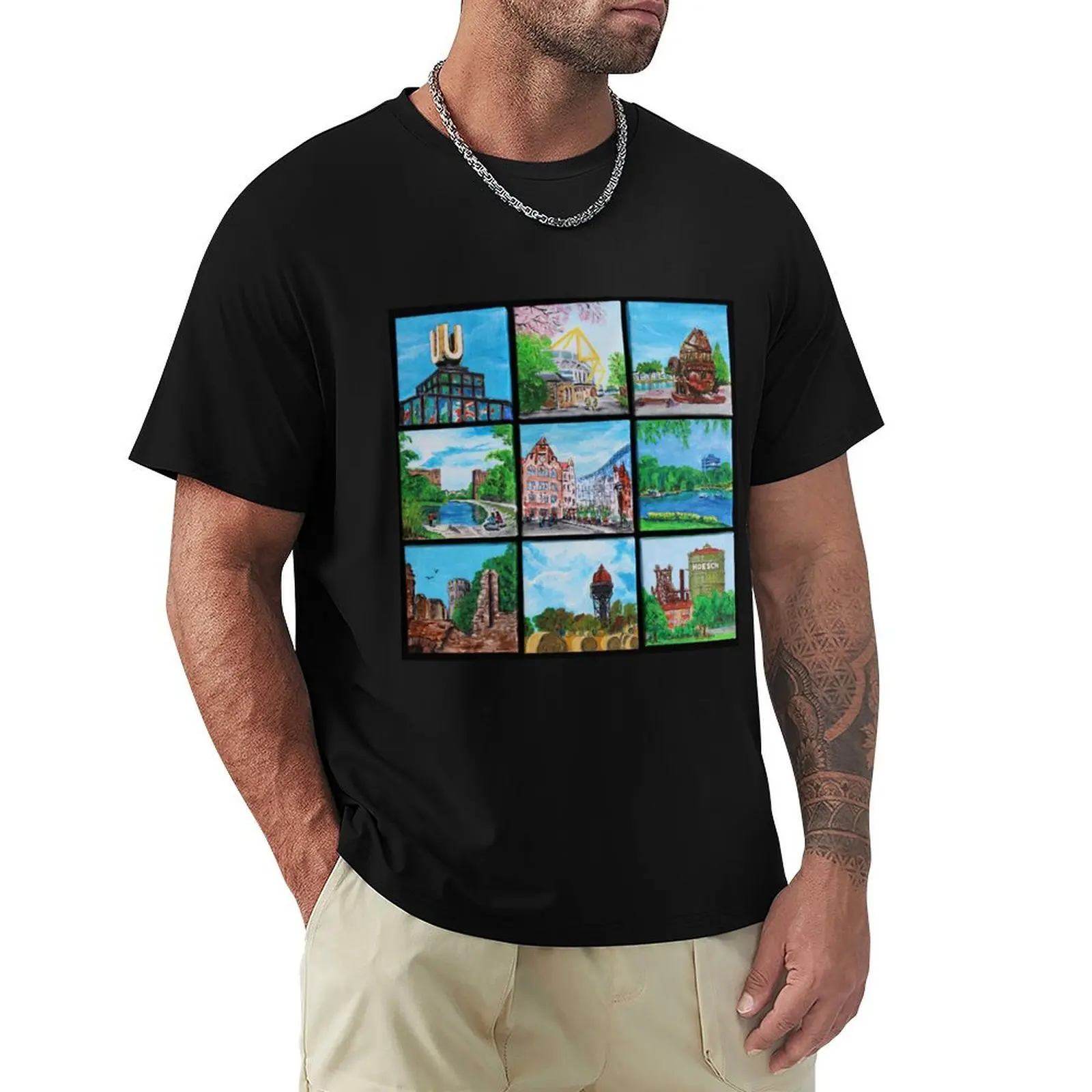Around the town hall T-Shirt t shirts cotton 100% T-Shirt