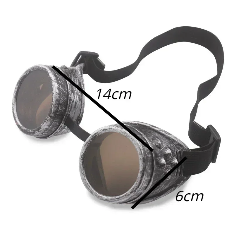 دراجة نارية ريترو Steampunk نظارات سائق القوطية النظارات الشمسية نظارات واقية زينة نماذج متعددة أداة تلبيس