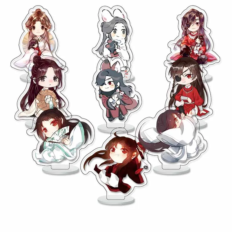 Anime Figura Acrílico Stand Placa Modelo, Sinal em pé para o amigo, Sinal em pé para Decoração de Mesa, Xie Lian, Hua Cheng, Tian Guan Ci Fu, 9