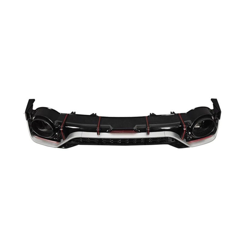 bright black Rear Bumper Lip Diffuser for Audi new A5 B9.5 S5 S-Line Hatchback  2021-2022  Car Accessories