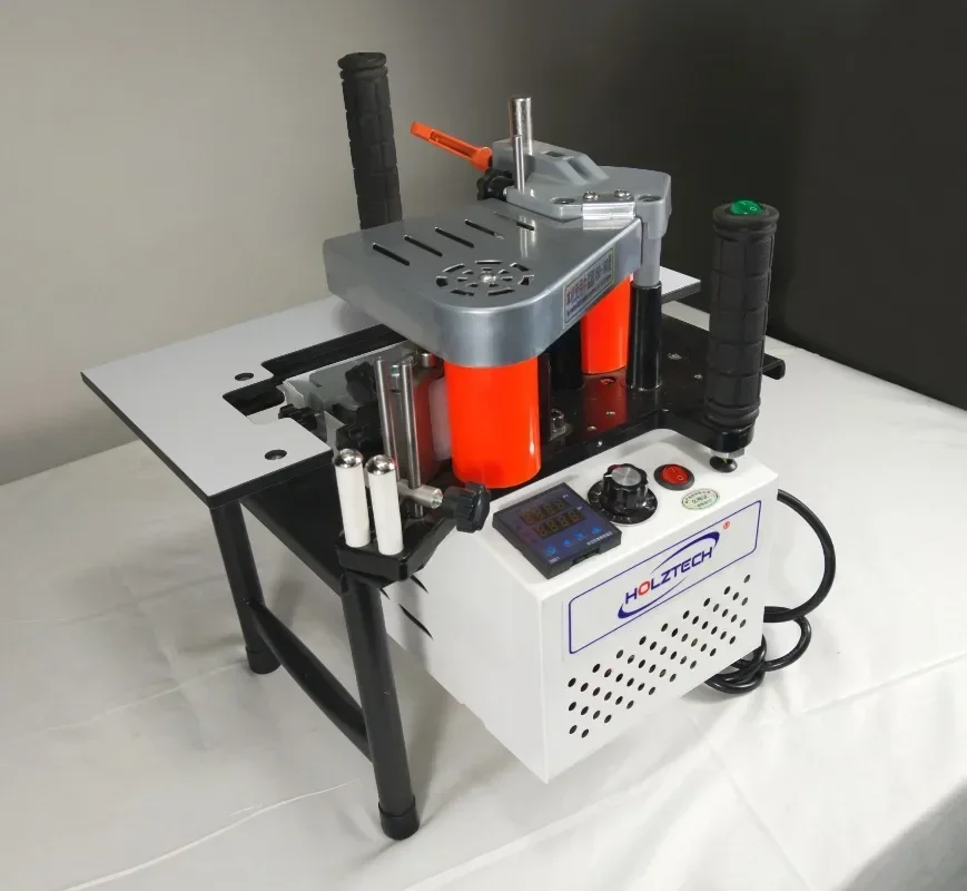 For Woodworking Portable Edge Bander Banding Machine 45 Degrees Tilting  PVC Double Side Gluing