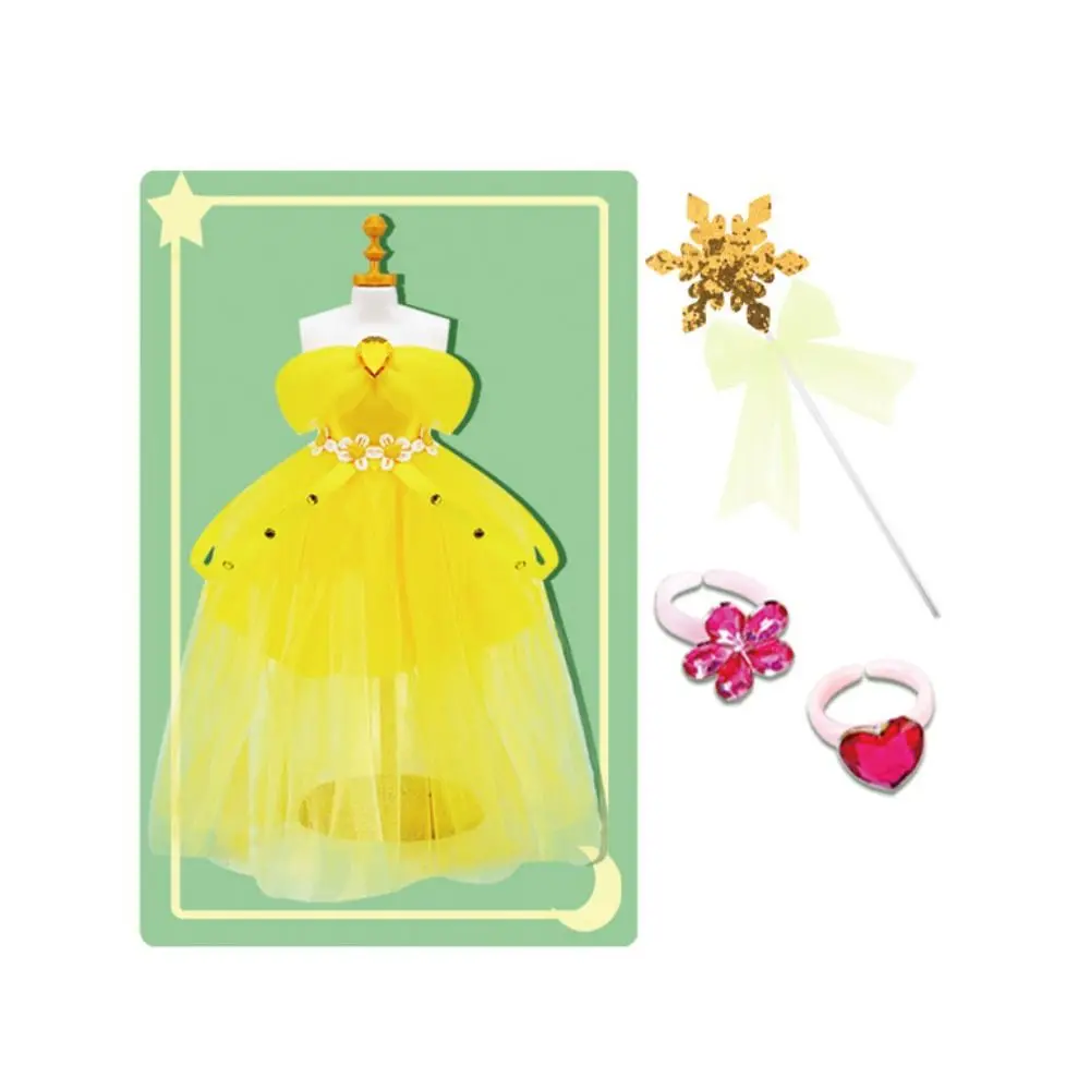 Conception de vêtements intellectuelle bénéfique, sac de matériel fait à la main, éducation précoce, artisanat de bricolage, ensemble de matériel pour robe de princesse