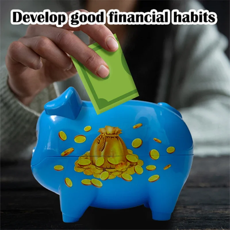 Moneybox Piggy Banks To Save Money Coin Storage Toys Kids Bank Toys Money Box Children Atm Finance Pretend Play Toys Piggybank