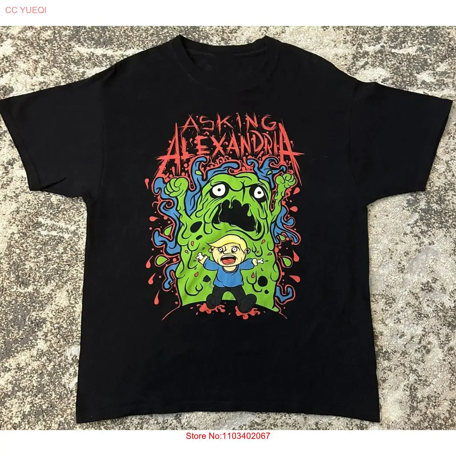 Nueva camiseta clásica Asking Alexandria Band para fanáticos, tallas S-5XL, UH1620, estilo vintage lavado, ropa informal de diseñador, gráfico unisex