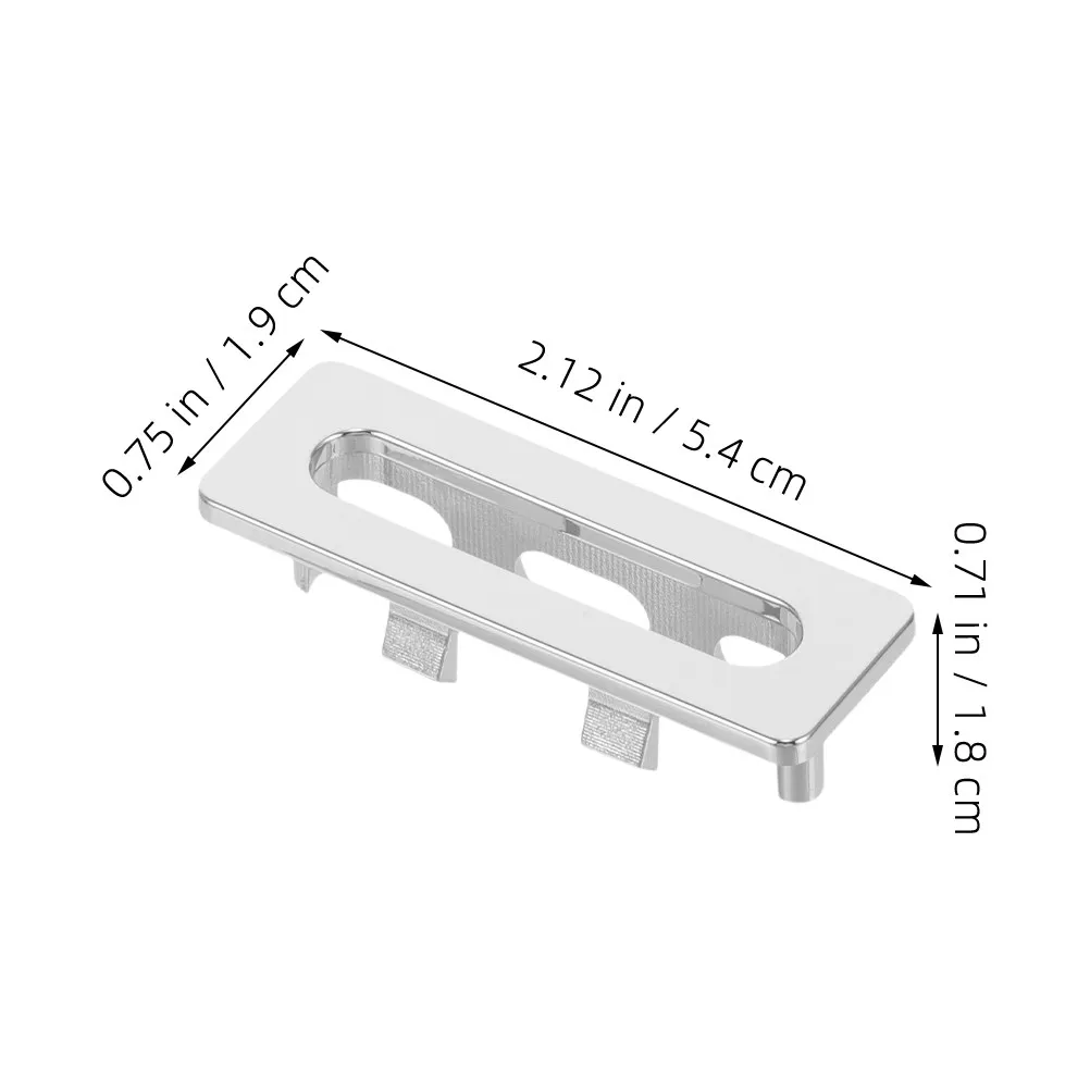 10Pcs Bathroom Sink Overflow Cover Plastic Overflow Drain Cover for Ceramic Basin Wash Basin Ring Trim Cap Leak Proof Neat