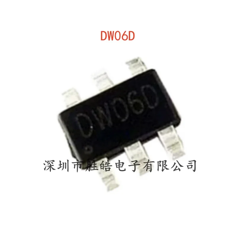 

(10PCS) NEW DW06D Two-in-one Lithium Battery Protection IC Chip SOT-23-6 DW06D Integrated Circuit