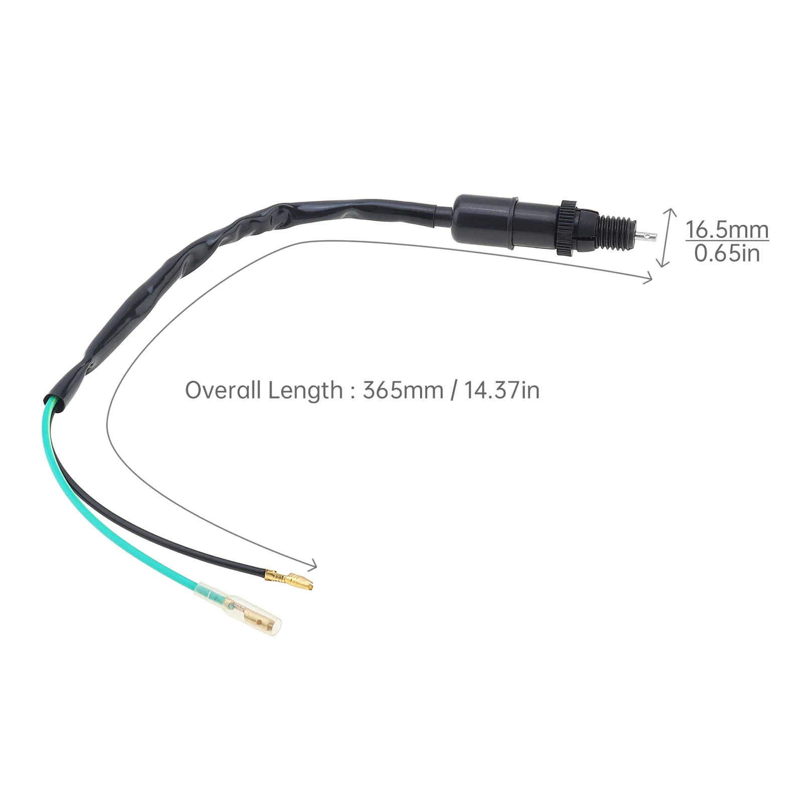 1piece 2-Wire Front Brake / Rear Brake Stop Light Switch Cables Wires Fit for Most Motorcycle Scooter Moped ATV QUAD Dirt Bike - view 4