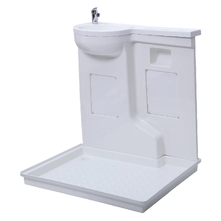 

Shower Room Basin Surround Campervan Accessories Acrylic Sinks Pull Out Faucet And Drainer For Choosing