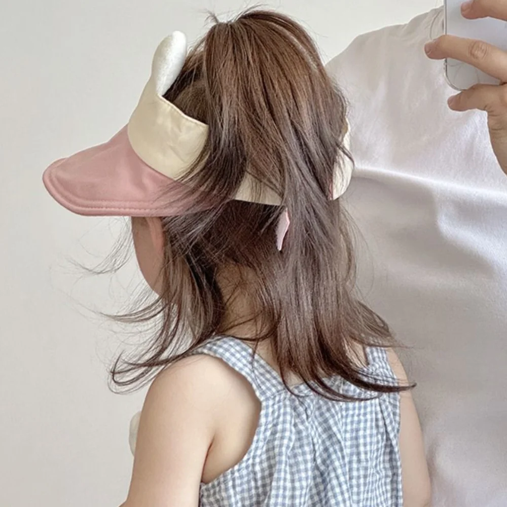

Cute Breathable Baby Sun Hat Korean Style Quick-dry Kids Empty Top Cap Anti UV Animal Children Sunshade Hat Outdoor
