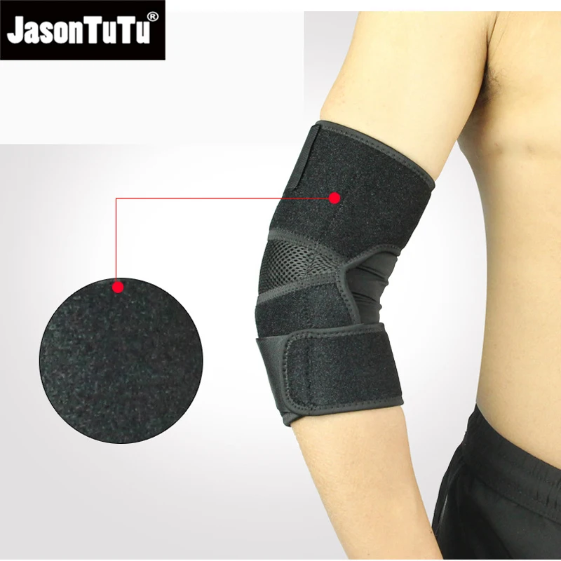 JASONTUTU 1PCS Elbow Brace, Reversible Support Wrap for Joint, Arthritis Pain Relief, Tendonitis, Sports Injury Recovery 