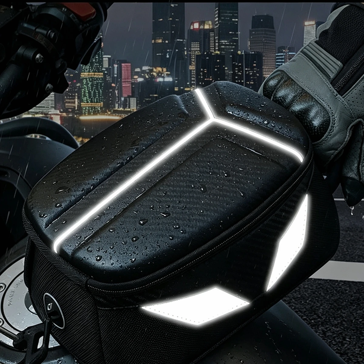 Big sale! Universal Magnetic Motorcycle Tank Bag EVA Hard Shell Motorbike Fuel Oil Tank Bag 4.5L Portable Card Phone Tool Bag