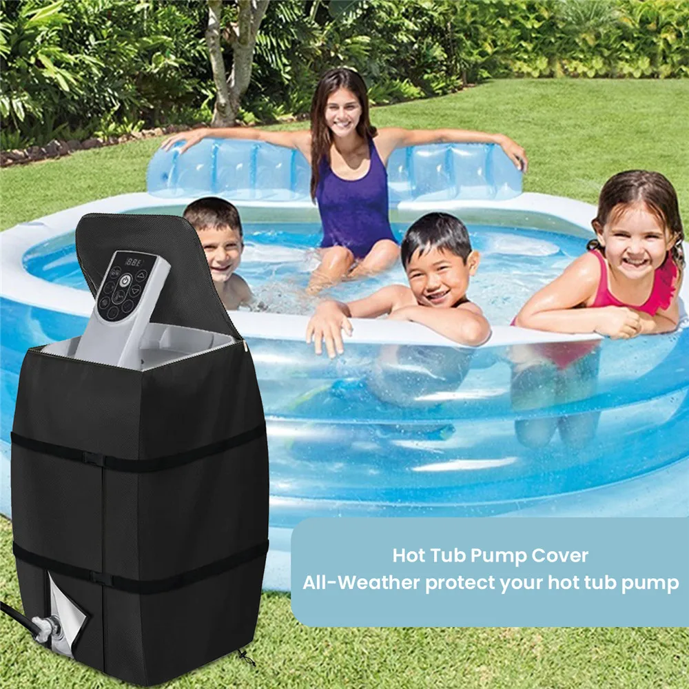 Hot Tub Spa Heater Pump Cover Inflatable Hot Tub Pump Cover Suitable for Most Hot Tub Spa Heater Pump on Market