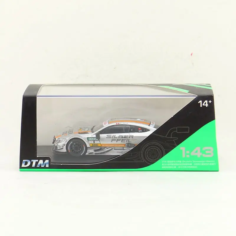 1/43 Scale RMZ City Toy Vehicle Diecast Model Mercedes-Benz C63 AMG DTM Racing Car Educational Collection Gift for Kid Display