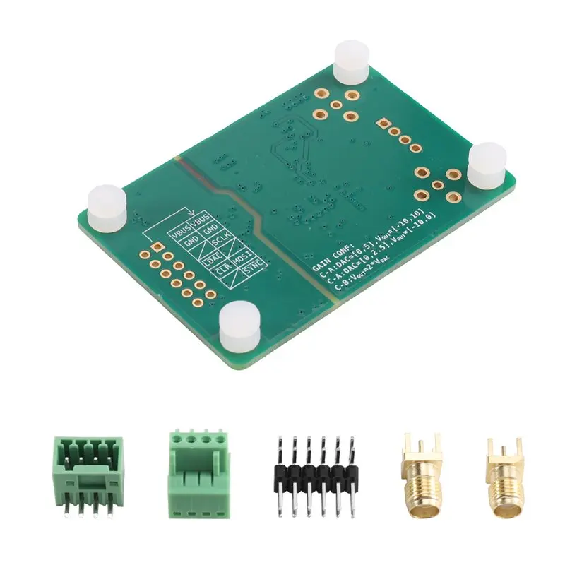 【A08I】Isolated Dual-Channel For DAC Module 16-Bit For DAC8563 Digital-To-Analog Converter Board PMOD Interface