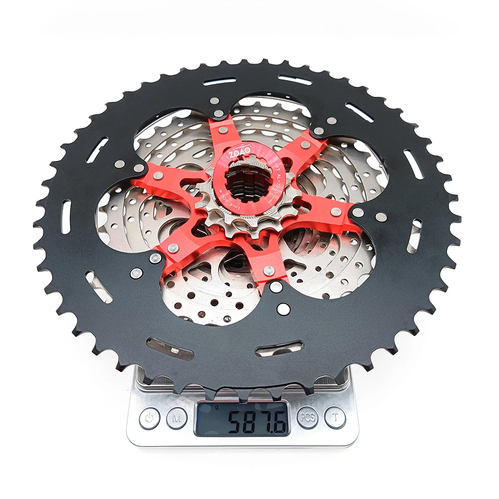 ZOAO MTB 13 speed 11-50T Cassette 13S Bicycle Freewheel Sprocket Durable Steel 588g Mountain Bike 50T 13v K7 for shimano HG