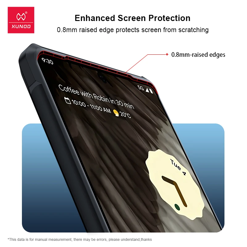 Xundd Shockproof Case For Google Pixel 7, Protective BumperTransparent Thin Phone Cover For Google Pixel7 Pixel 6A 6 7 Pro Case