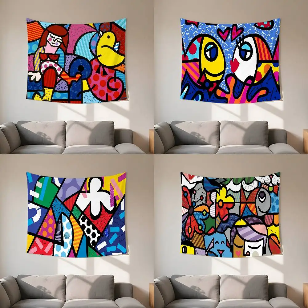 Britto Tapestry Anpassbare Wandteppiche in verschiedenen Stilen, Wandbehänge, Promi-Fotodruck, Wandbehänge