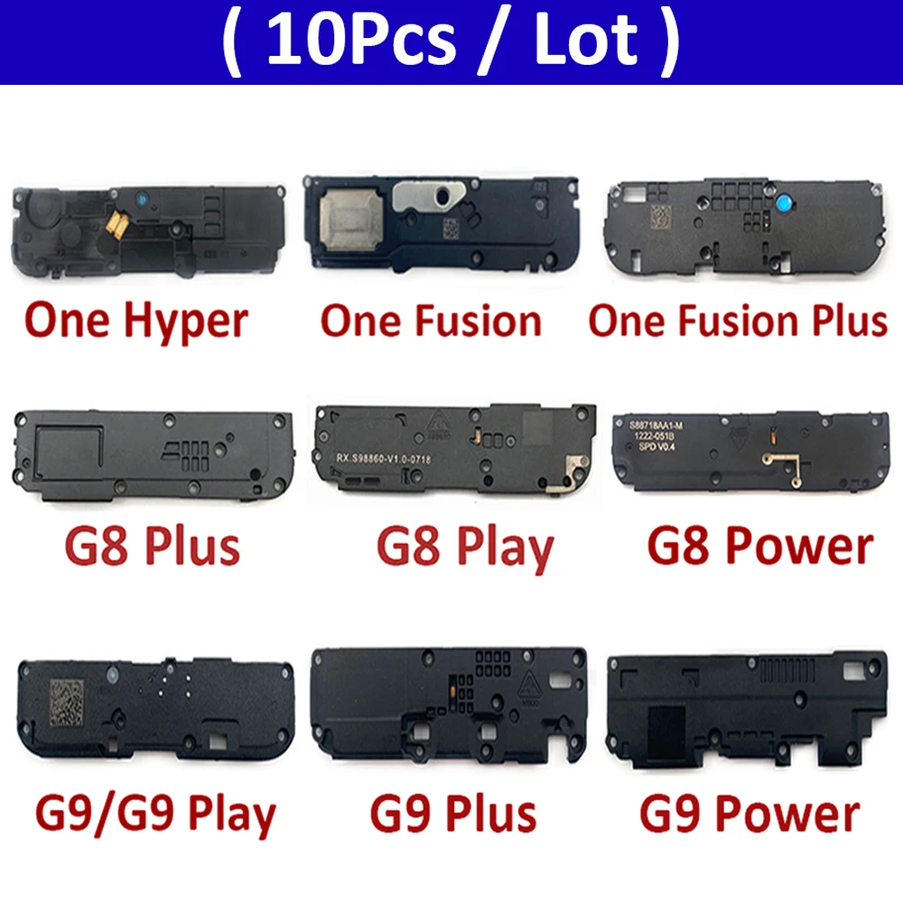 10Pcs Buzzer Ringer Loud Speaker Loudspeaker Flex Cable For Moto G5s G6 G7 G8 G9 Play Power Lite One Hyper Macro Fusion Plus