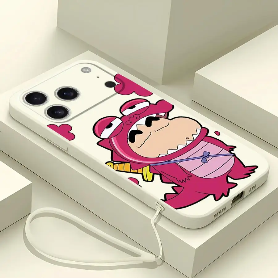 Case for Apple iPhone 17 Pro Max 12 Plus 16 Air 13 Mini 11 15 7 8 XS XR Phone Cover Crayon Shin-chan Cartoon  view 4
