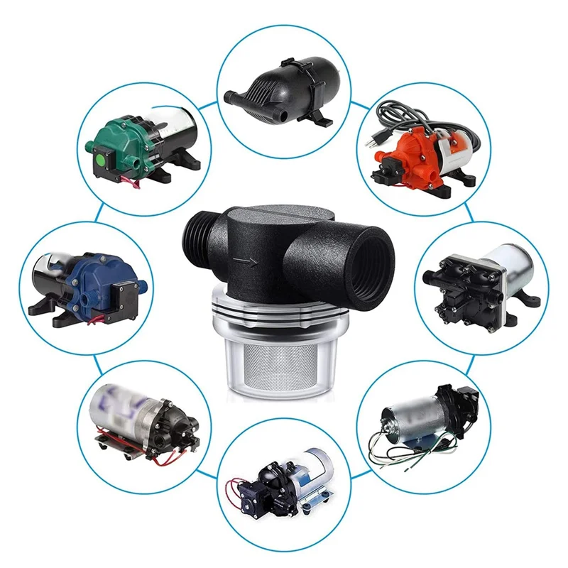 

Набор фильтров сетчатого фильтра водяного насоса включает с поворотным сетчатым фильтром и дополнительную 50-мешковую фильтрую, сменный фильтр 1/2 для автофургона-AA70