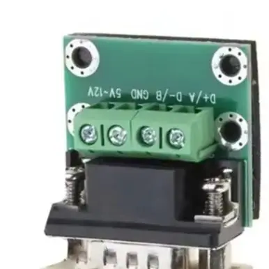 Compact RS232 RS485 Converter 93x32mm DB9 Male to Terminal Block Adapter for Reliable Field Use and Automation
