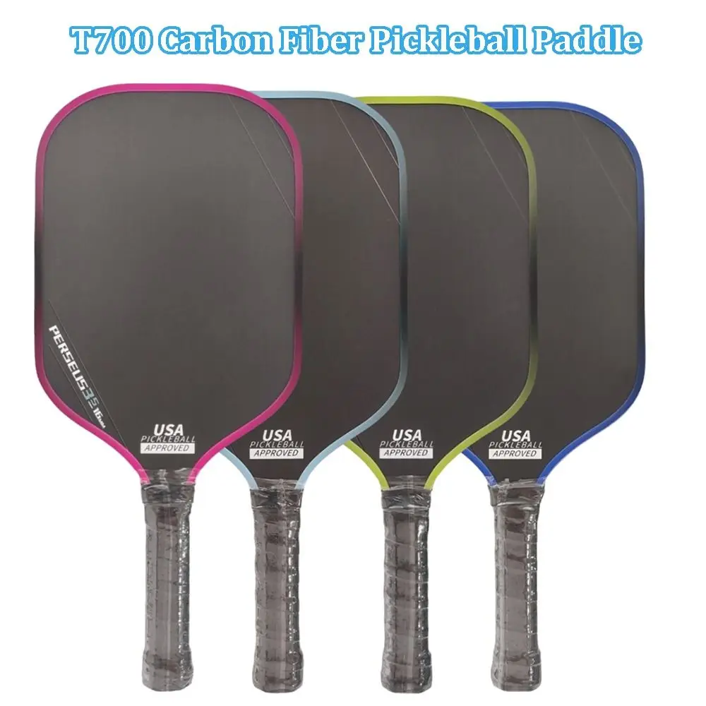 

T700 Pickleball Paddles Frosted Surface Carbon Fiber Pickleball Rackets Lightweight Gradient Color Professional Game Supplies