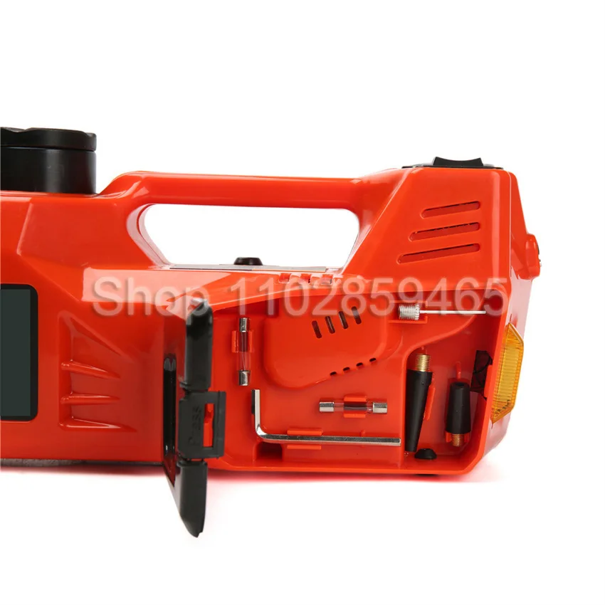 12V 3Ton/5Ton Car Electric Hydraulic Jack With Tire Inflator Pump And LED Flashlight 3 In 1 Lift Jack For Car