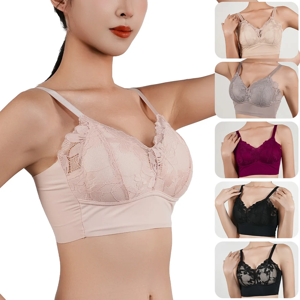 

3 шт., женский сексуальный кружевной бюстгальтер без косточек, пуш-ап, бюстгальтеры большого размера, горячая полная чашка, удобное нижнее белье с защитой от провисания, мягкое нижнее белье