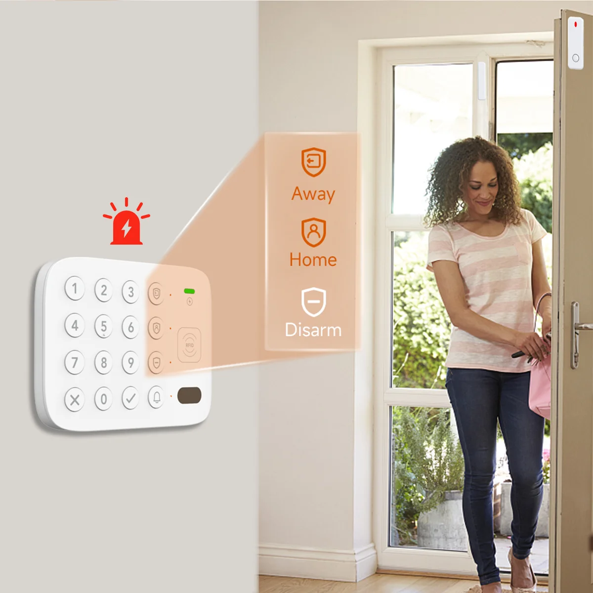 Умная охранная панель CPVAN, домашняя сигнализация, Wi-Fi, 4G, комплект сигнализации для каяка, встроенная поддержка продуктов 1500 мАч, управление Tuya/Smart Life