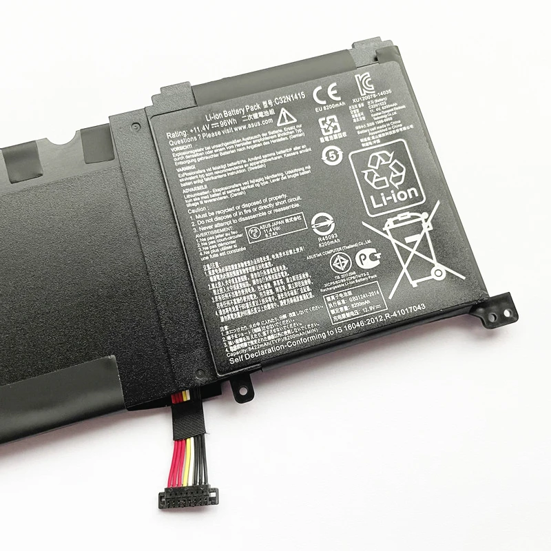 Csmhy新しいラップトップバッテリーc32n1415 for asus zenbook pro ux501 g501vw g501jw ux501vw ux501jw n501vw ux501lw